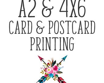 4x6 Card & Postcard Printing. Invitations. Announcements. Doubled Sided 4 x 6 Cards. 4x6 Invitation Printing. Add on to Digital Design