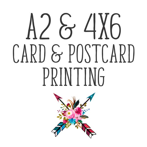 4x6 Card & Postcard Printing. Invitations. Announcements. Doubled Sided 4 x 6 Cards. 4x6 Invitation Printing. Add on to Digital Design