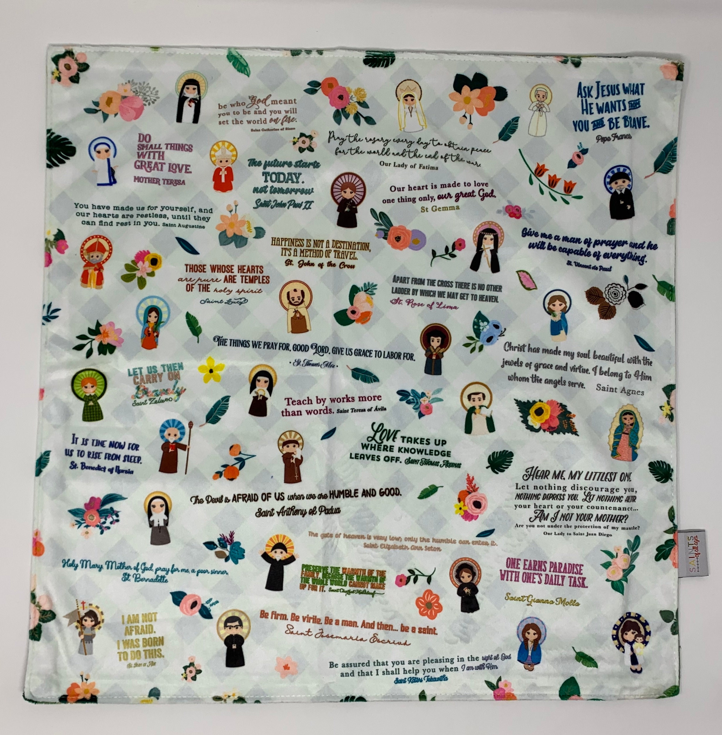 catholic swaddle blanket