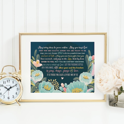 St. Michael Prayer Print. Christian Wall Art. Modern Prayer Etsy