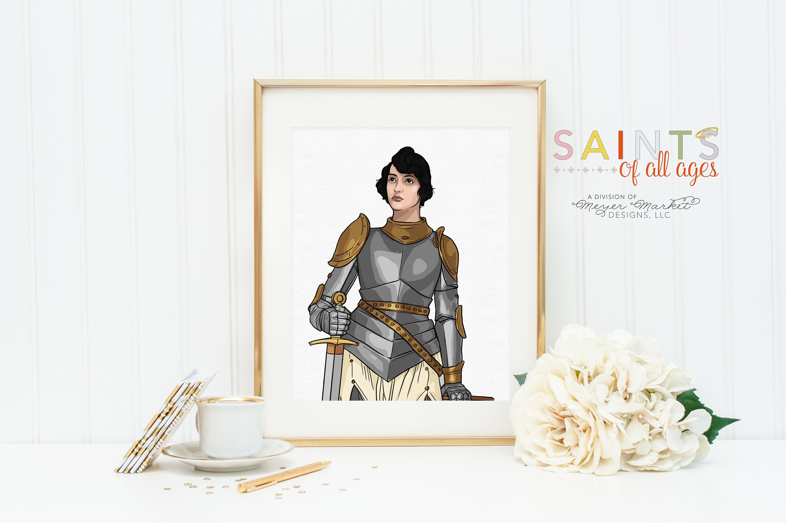 Joan of Arc Print - Etsy