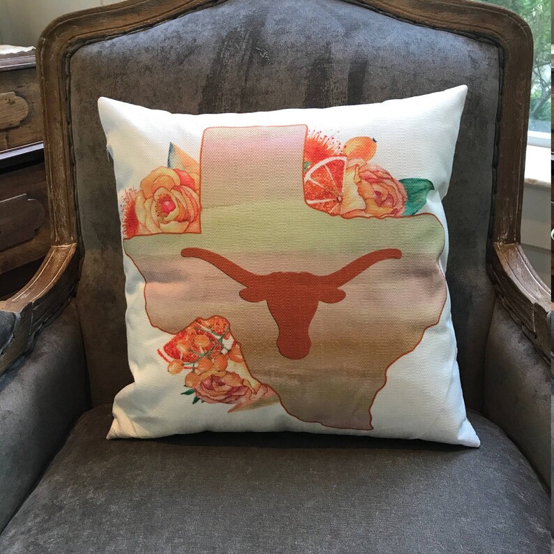 Texas Longhorns Pillow Cover. Football Texas Longhorns Pillow Cover. Football
