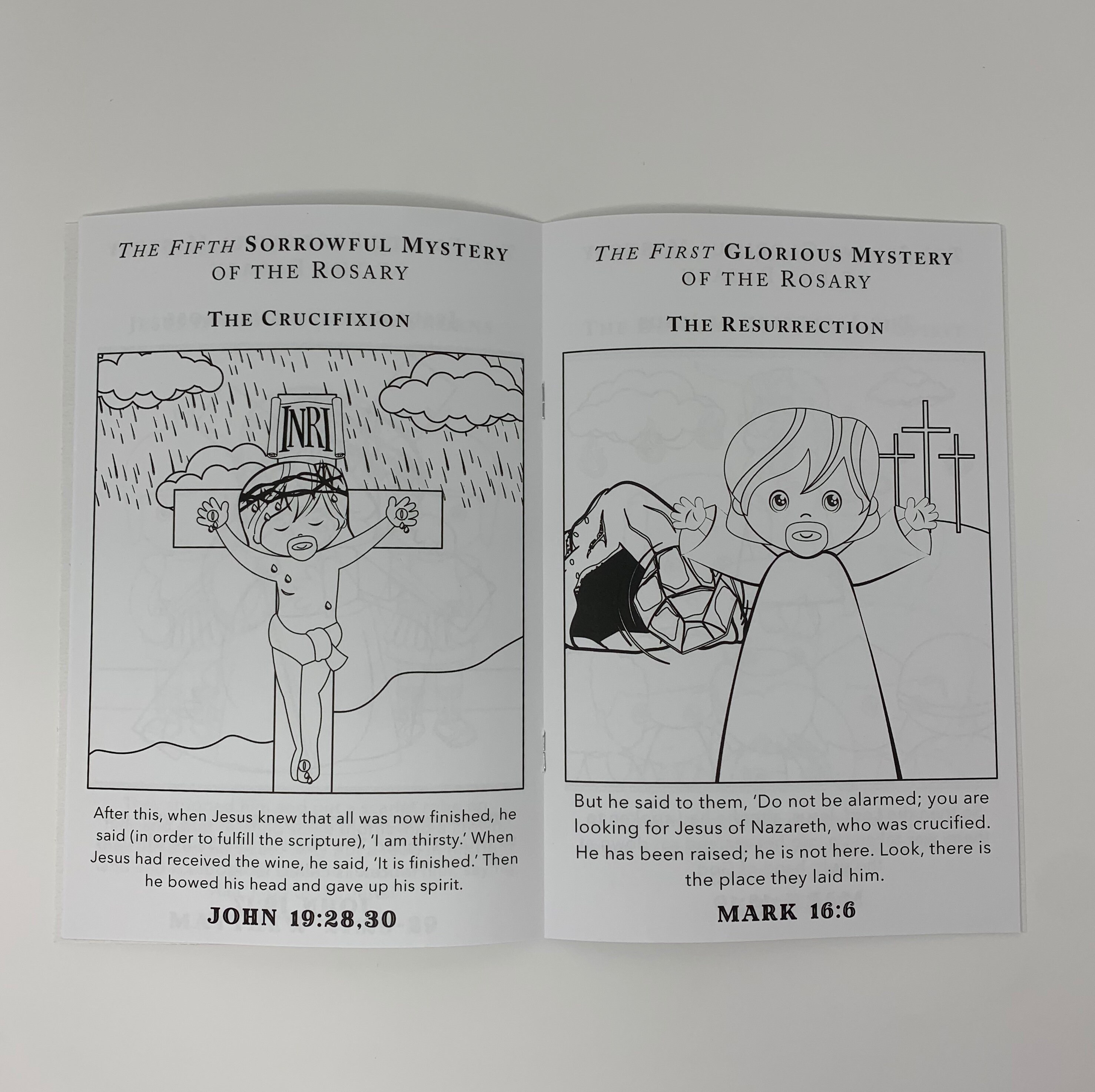 Catholic Mysteries of the Rosary Coloring Book. 6x9 Catholic Coloring ...