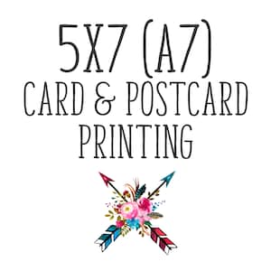 5x7 Card & Postcard Printing. Doubled Sided 5x7 Cards. Ice Pearl, Double Thick Cards, Triple Thick Card Printing. Add to Digital Design.