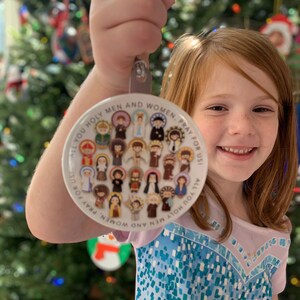 Catholic Saints Christmas Ornament. Baptism Gift. Mary, St. Michael ...