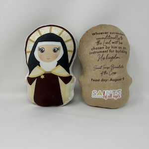 St. Teresa Benedicta of the Cross Stuffed Saint Doll. Saint Gift. Easter Gift. Baptism. Catholic Baby Gift. Saint Teresa Gift. Teresa Doll