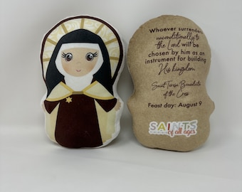 St. Teresa Benedicta of the Cross Stuffed Saint Doll. Saint Gift. Easter Gift. Baptism. Catholic Baby Gift. Saint Teresa Gift. Teresa Doll