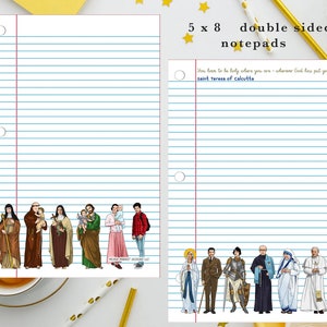 You have to be holy where you are notepad. Saint Teresa of Calcutta notepad. Catholic Teacher Gift notepad. Hostess gift. Christmas gift.