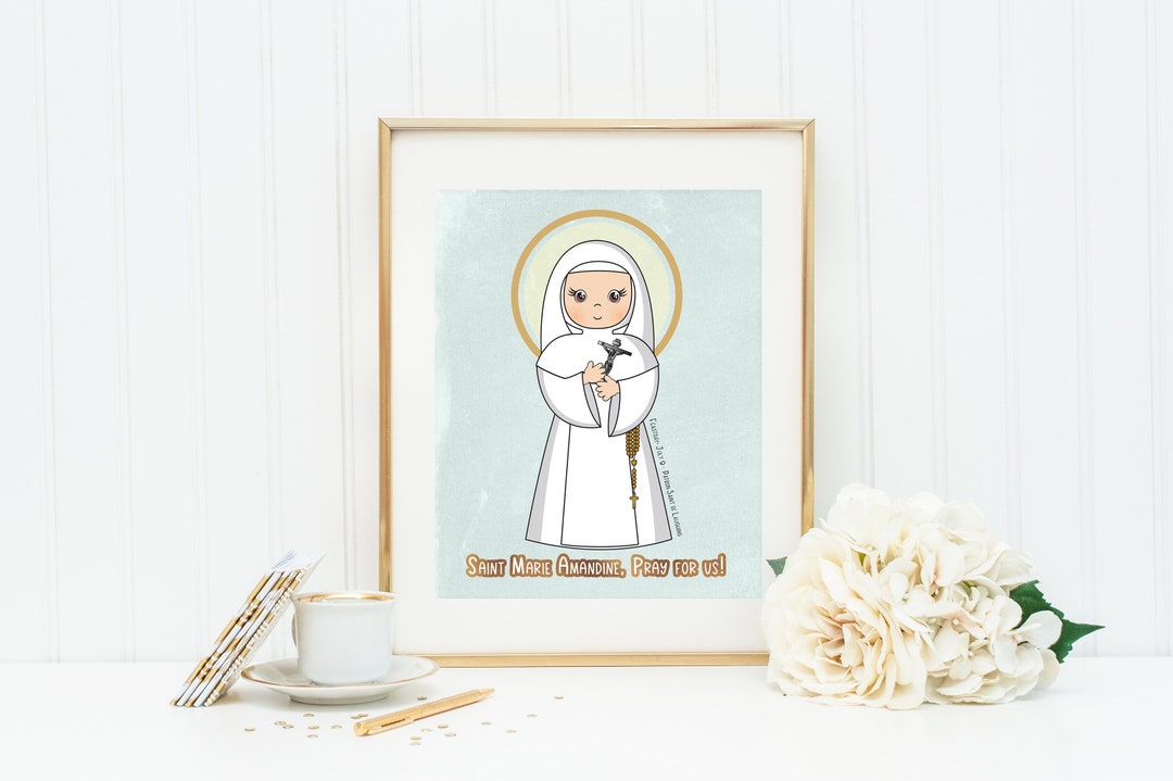 Saint Marie Amandine Poster Print. Saint Marie Amandine Wall Art. First