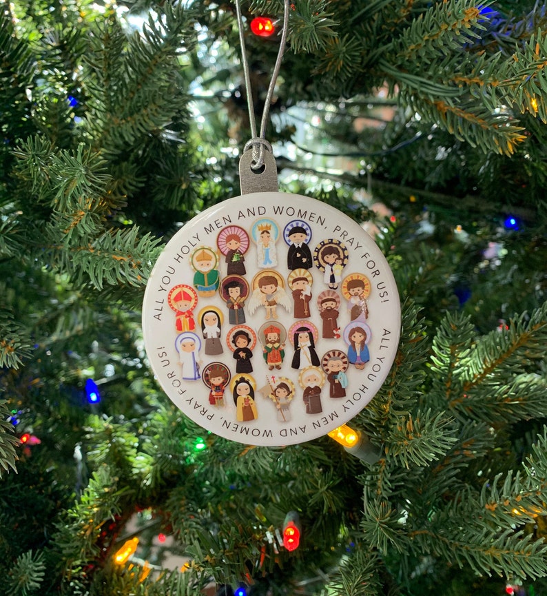 Catholic Saints Christmas Ornament. Baptism Gift. Mary St. - Etsy