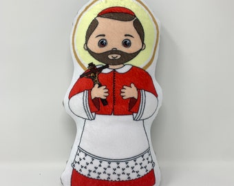 St. Charles Borromeo Stuffed Saint Doll. Saint Gift. Easter Gift. Baptism. Catholic Baby Gift. Saint Charles Gift. St. Charles Borromeo Doll