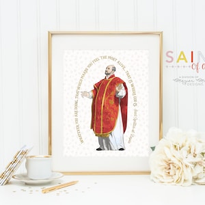 Saint Ignatius of Loyola Catholic Poster Print. Catholic Wall Art Poster. First Communion. Saint Ignatius of Loyola prayer poster.