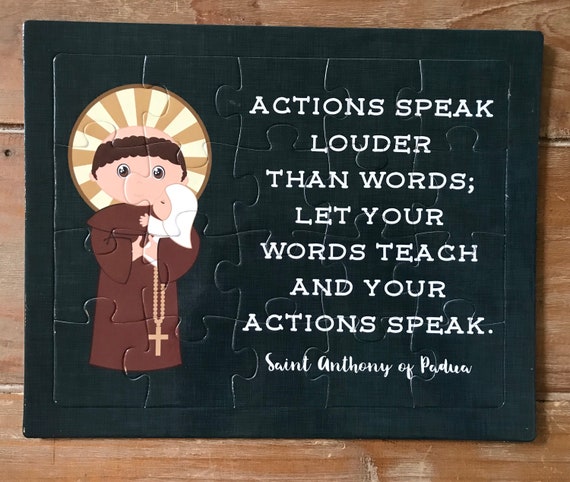 St. Anthony childrens puzzle. Saint Saint Anthony Prayer Pillow Case