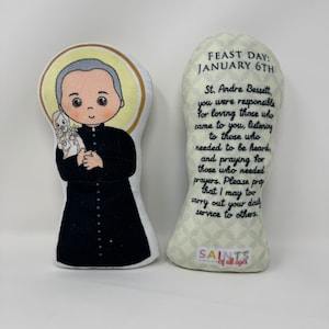 Saint Andre Bassett Stuffed Doll. Saint Gift. Easter Gift. Baptism. Catholic Baby Gift. Augustine Gift. Andre Children&#39;s Doll. St Andre