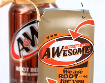 Back to School Gift Tags: Root Beer Soda Printable (Digital Download)