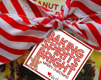 Baking Spirits bright Gift Tags Printables