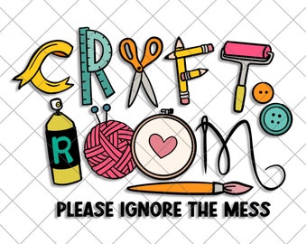 Messy Craft Room SVG Cut File