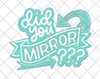 Avez-vous le fichier coupé miroir