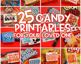 25 Candy Printables for your loved ones