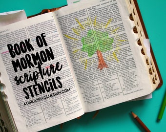 Book Of Mormon Scripture Stencils patterns