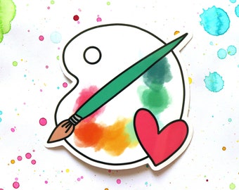 Paint palette Sticker