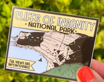 Cliffs of Insanity Sticker
