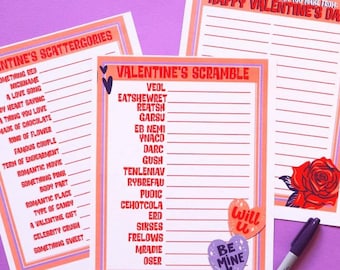 Valentine GAME Printables