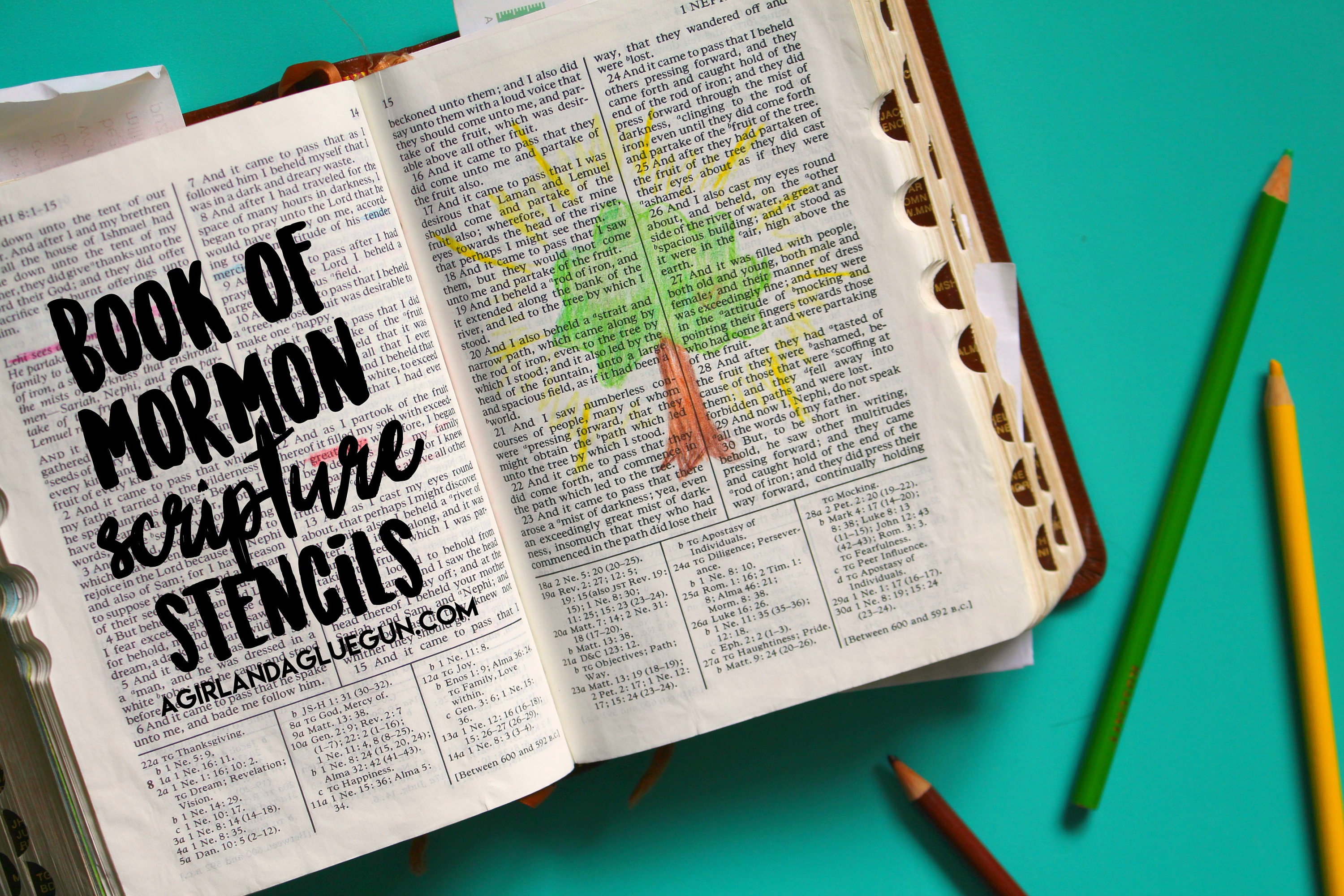 Book Of Mormon Scripture Stencils patterns