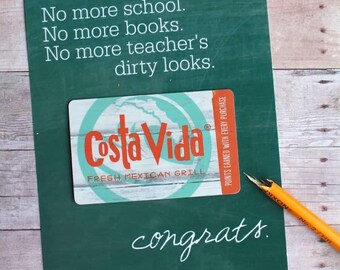 Funny Graduation Gift Card Holder Printable | Instant Download |