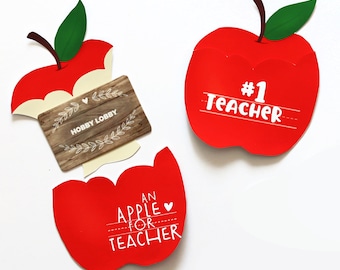 Apple Gift Tags for Teacher Appreciation | Printable Thank You  | Instant Download |