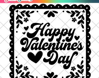 Happy Valentine's Day SVG cut File