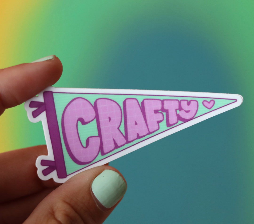 Crafty Banner Sticker - Etsy