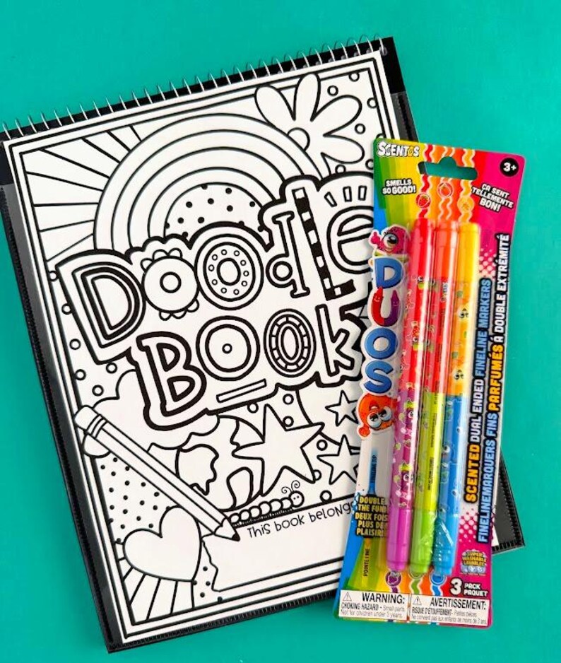 Doodle Book Printable Activity for Kids | Drawing Prompt Pages | Screen ...