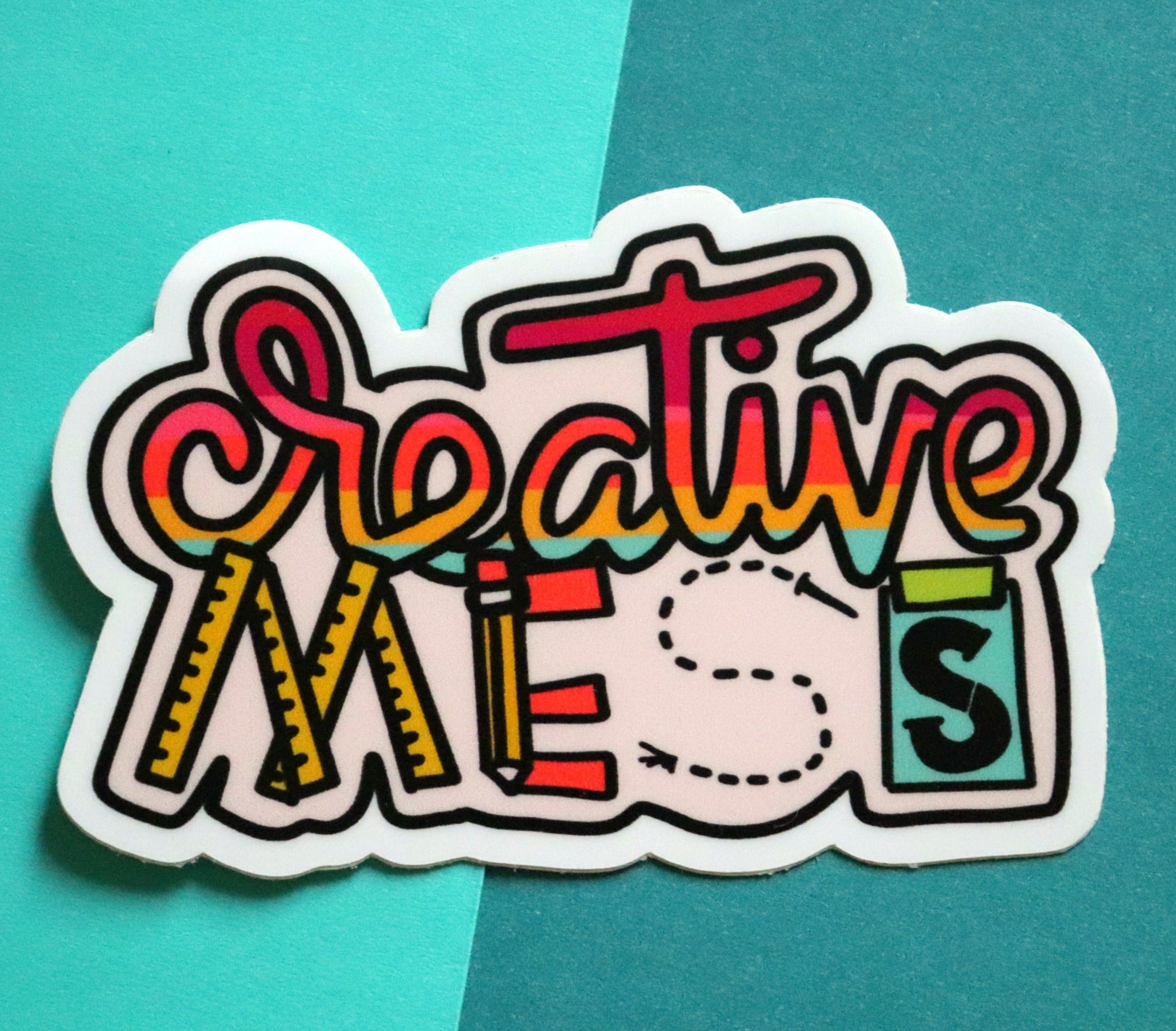 Mess Sticker Creative Mess Sticker - Etsy