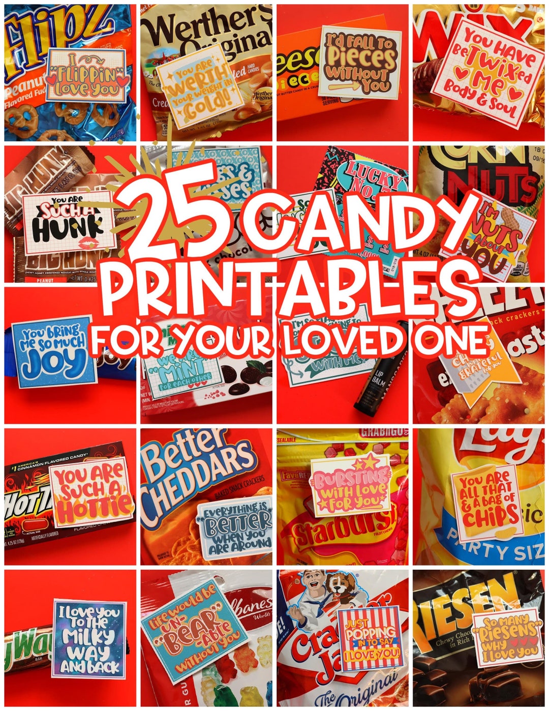 25 Candy Printables for Your Loved Ones Etsy