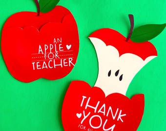 Apple Gift Card Holder Teacher Gift