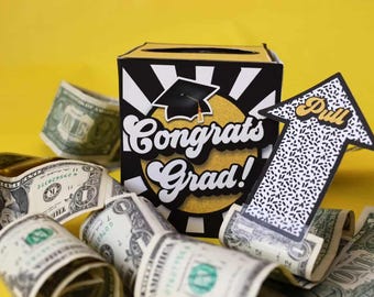 Graduation Money Gift Box Printable | A Creative DIY  Idea | Instant Download