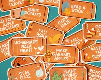 Liste de seaux d'automne imprimable