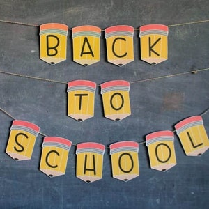 Back to school Pencil banner