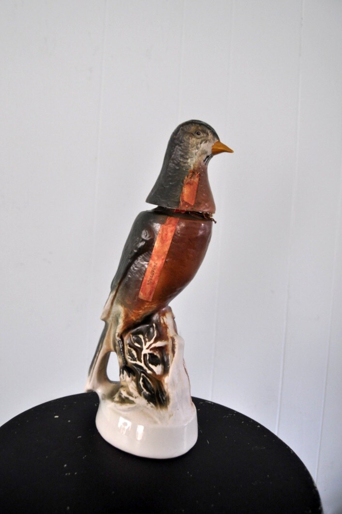 Vintage Decanter Jim Beam Whiskey Brown Bird Regal China Etsy