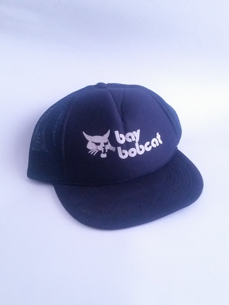 Vintage Caps Trucker Hats Rare Unique Gifts Souvenir USA Vacation 80s 1980s Bay Bobcat