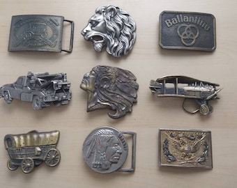 Pick a Vintage Belt Buckle USA Native American Trucker Olympics 4-Wheeling Trucks Cars 70s 80s Vintage High Quality Rare Finds