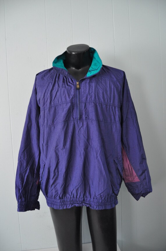 champion purple windbreaker