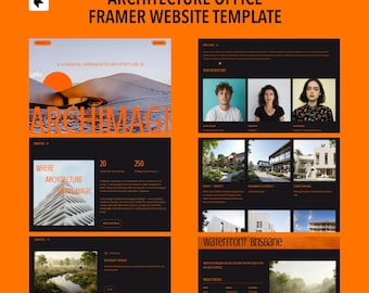 Framer Architecture Office Website Template | Interior Design Website Template | Framer Website Design | Real Estate Template