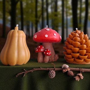 velas decorativas de otoño
