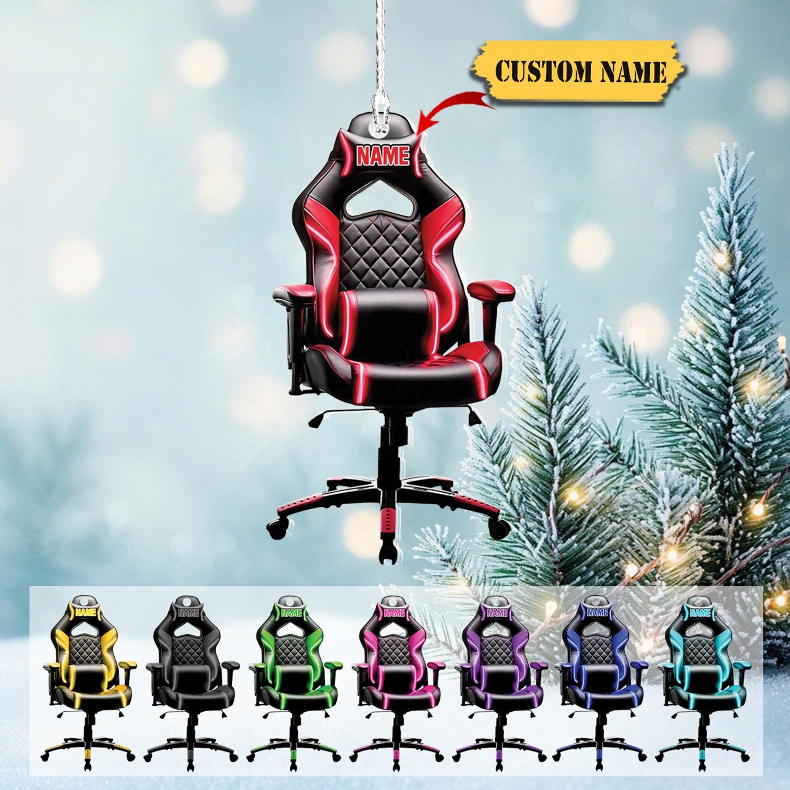Gaming chair custom name new arrivals