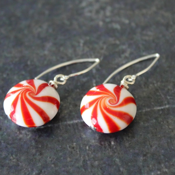 Peppermint Earrings Etsy