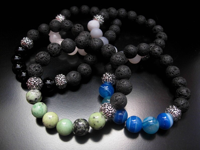 Diffuser Bracelet Diffuser Jewelry Lava Stone Jewelry Black Bracelet Jewelry Stretch Bracelet China Chrysoprase Lava Stone Bracelet