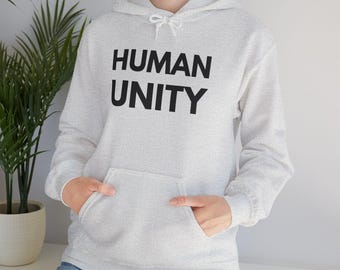 Human Unity Hooded Sweatshirt Unisex Human Unity Hoodie Heavy Blend™