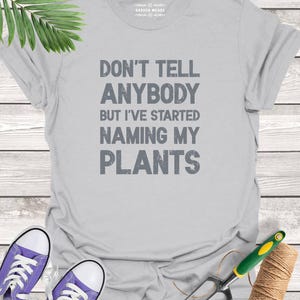 Camiseta com citação de jardim e amante da natureza, camiseta de manga curta com estampa de jardinagem, roupa de algodão unissex ecológica, camiseta gráfica engraçada de jardineiro